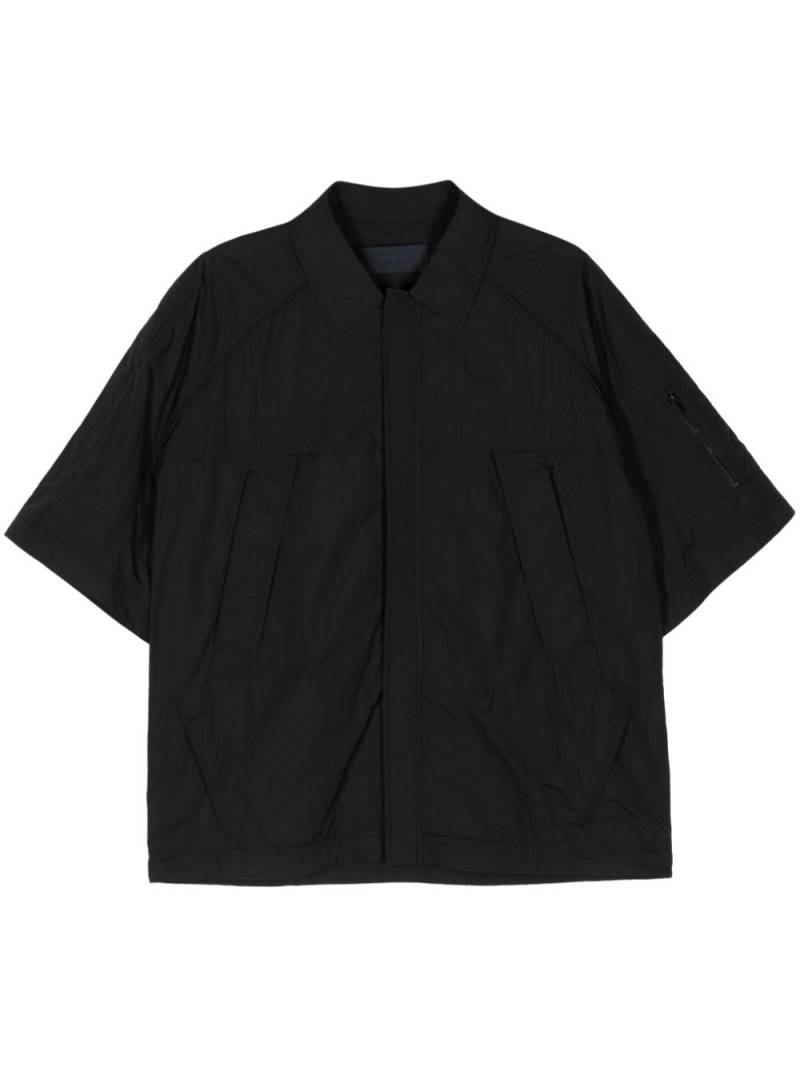 Juun.J nylon military shirt - Black von Juun.J