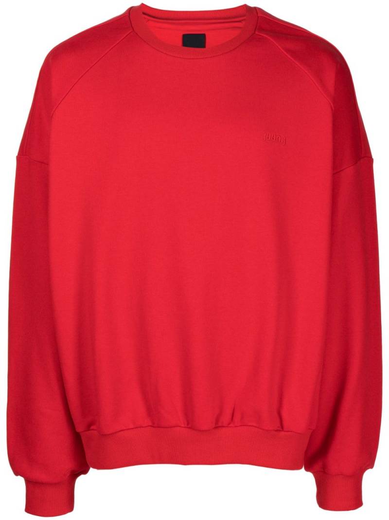 Juun.J photograph-print cotton sweatshirt - Red von Juun.J