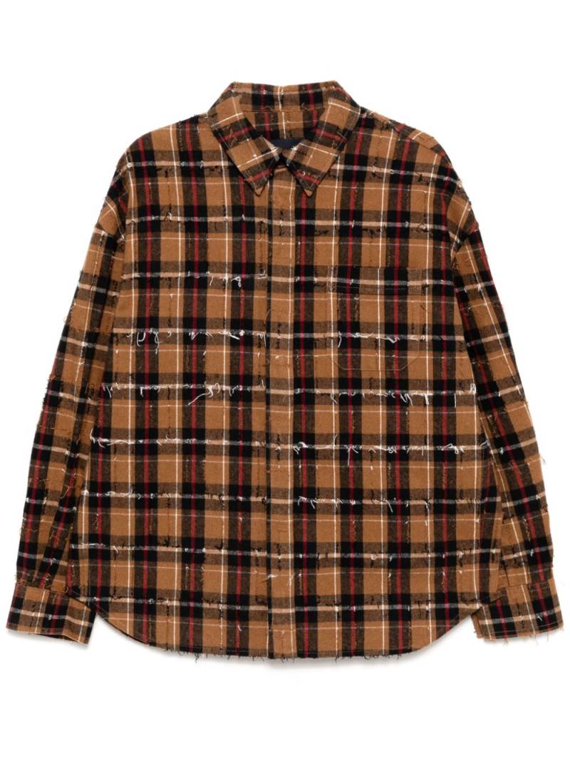 Juun.J plaid long-sleeves shirt - Neutrals von Juun.J