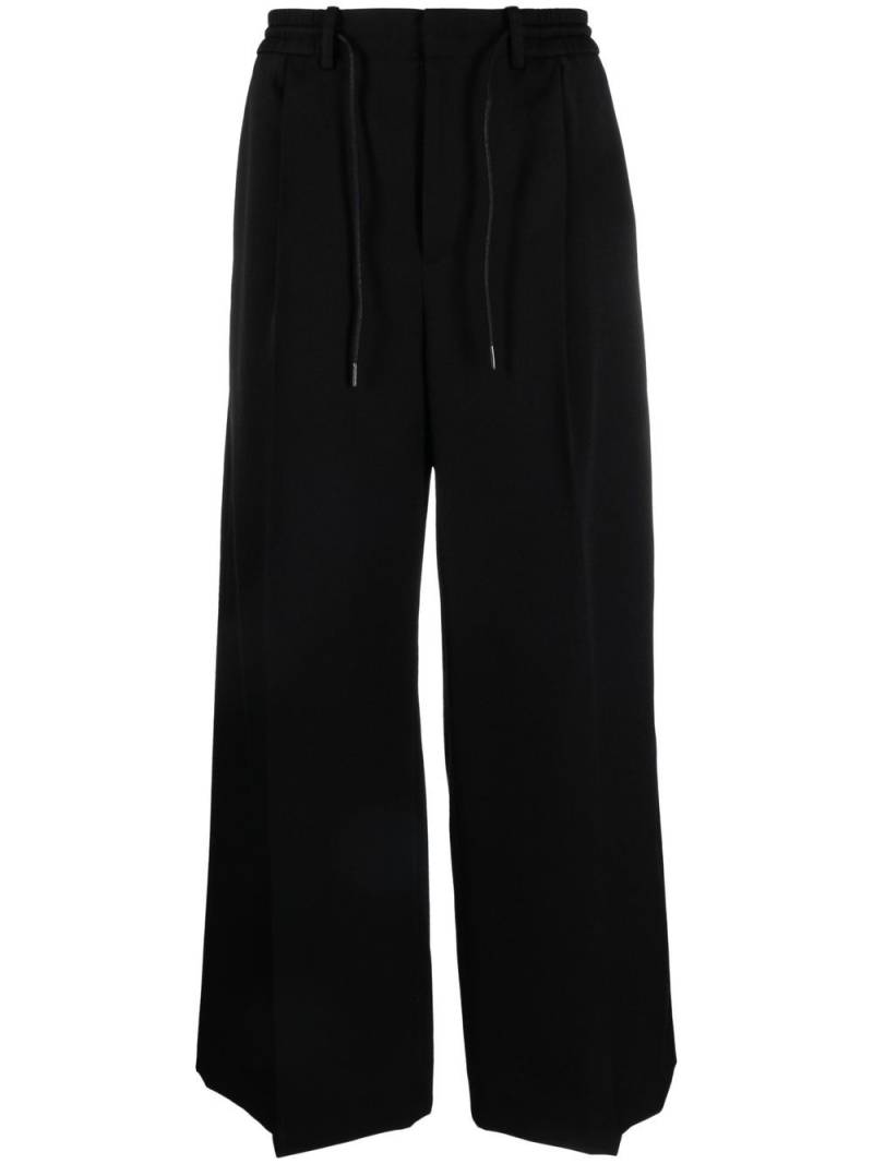 Juun.J pleated wide-leg trousers - Black von Juun.J