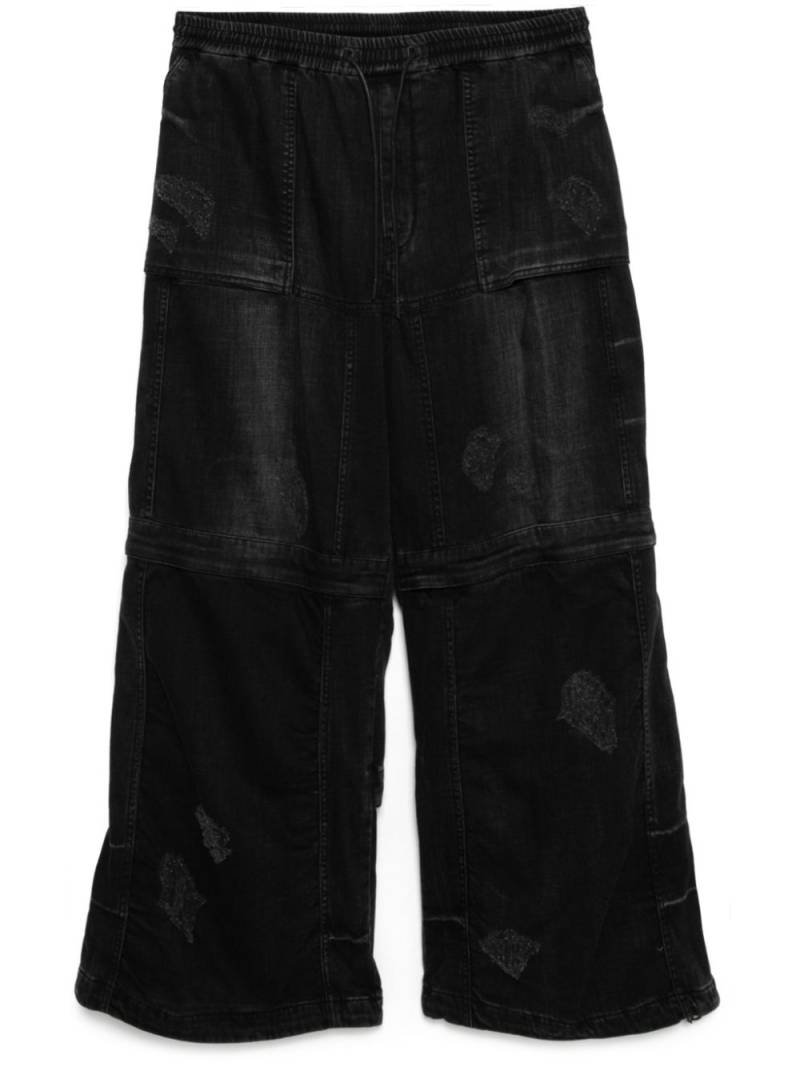 Juun.J puckering jeans - Black von Juun.J