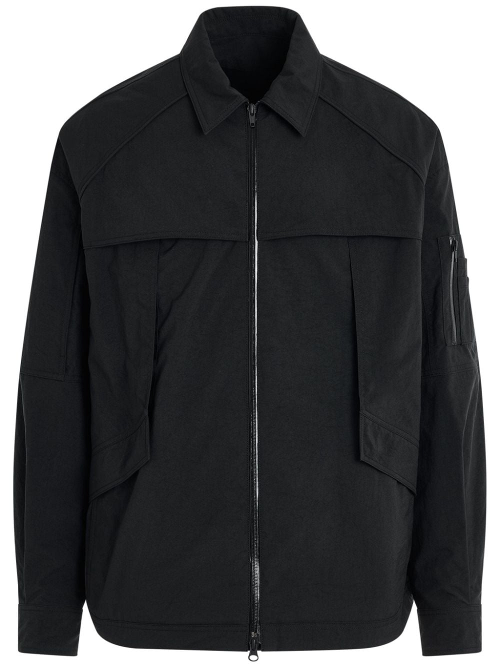 Juun.J sleeve pocket zipped shirt - Black von Juun.J