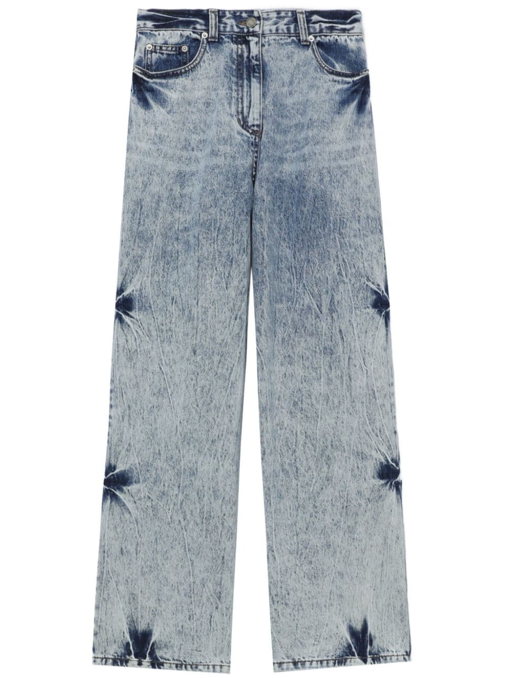 Juun.J tie dye-pattern stone-wash jeans - Blue von Juun.J