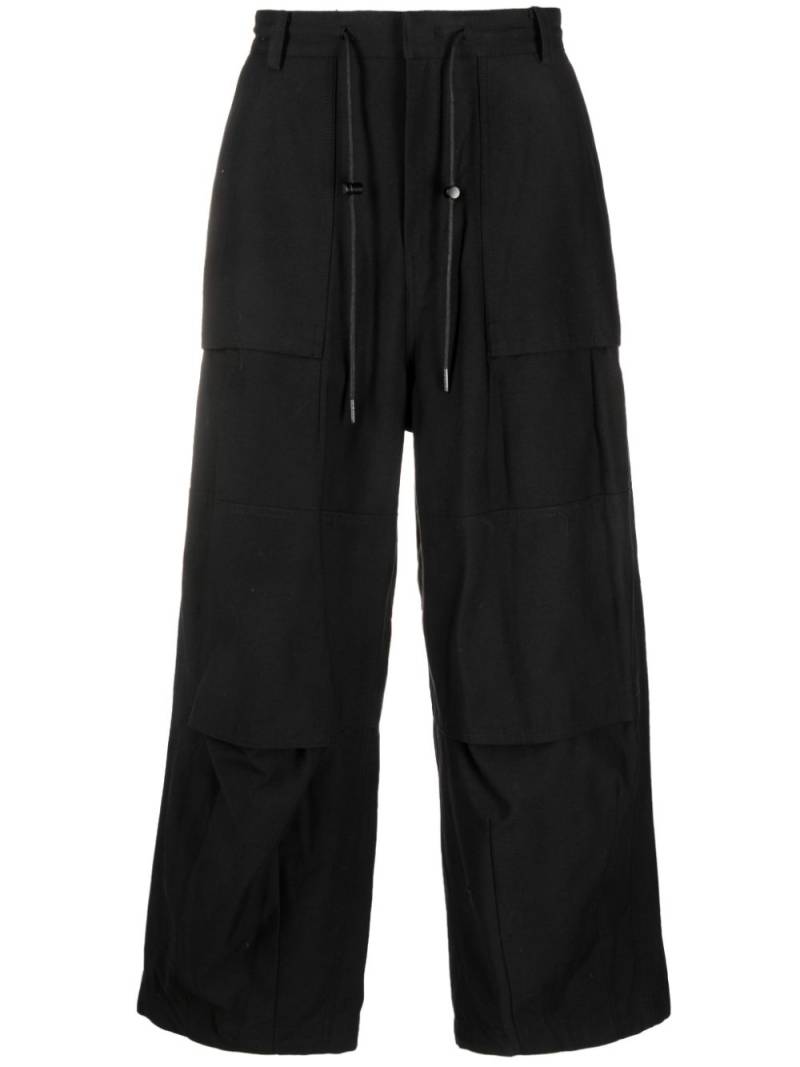 Juun.J wide-leg track pants - Black von Juun.J