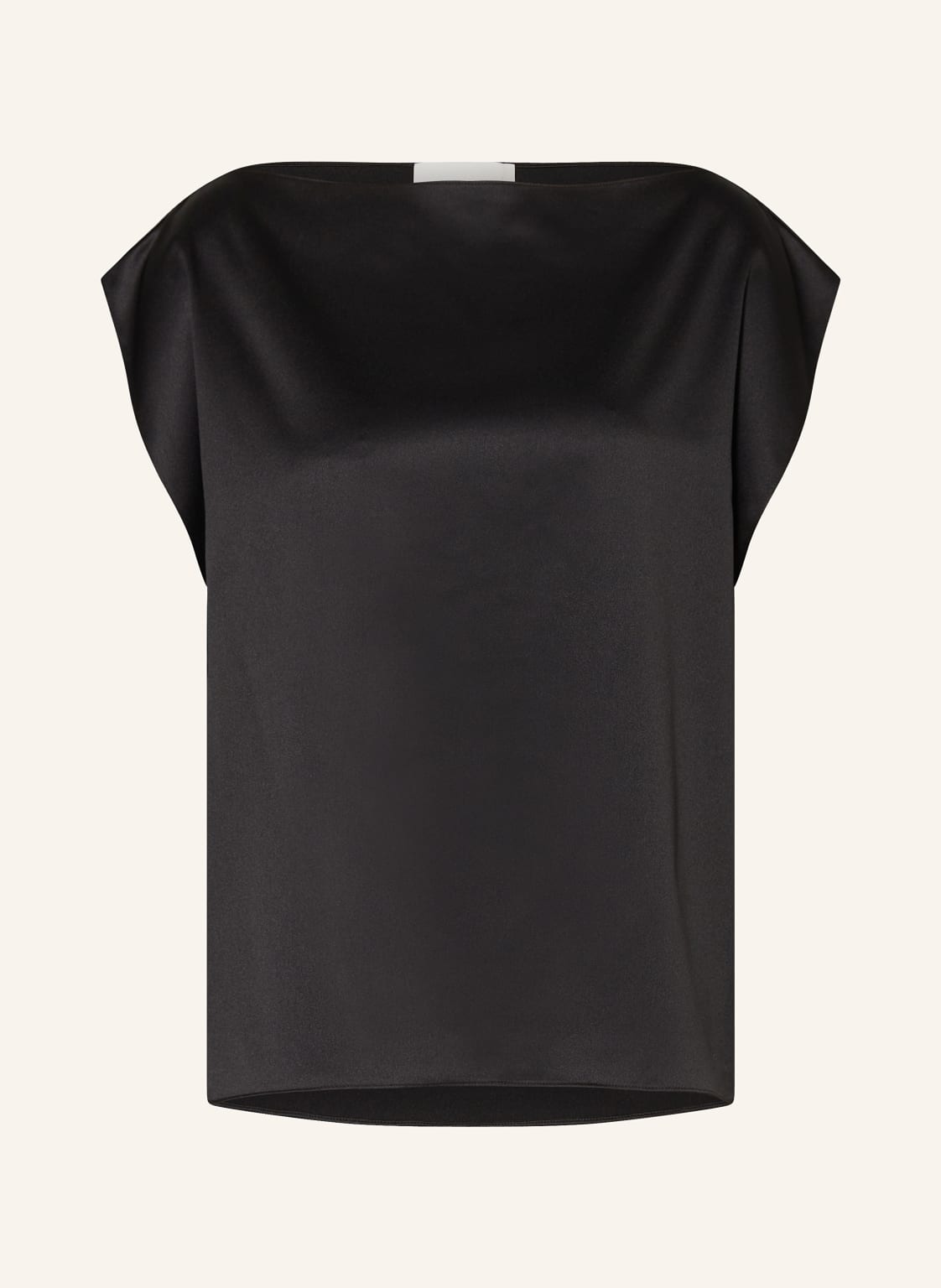 Juvia Blusentop Caroll Aus Satin schwarz Juvia Blusentop Caroll Aus Satin schwarz von Juvia