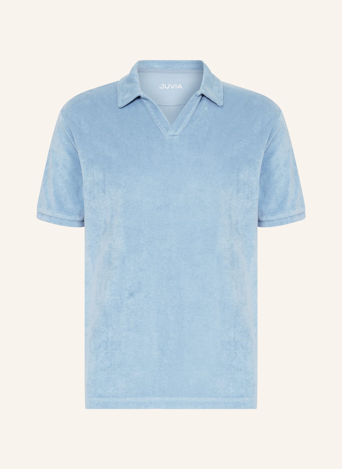 Juvia Frottee-Poloshirt blau von Juvia