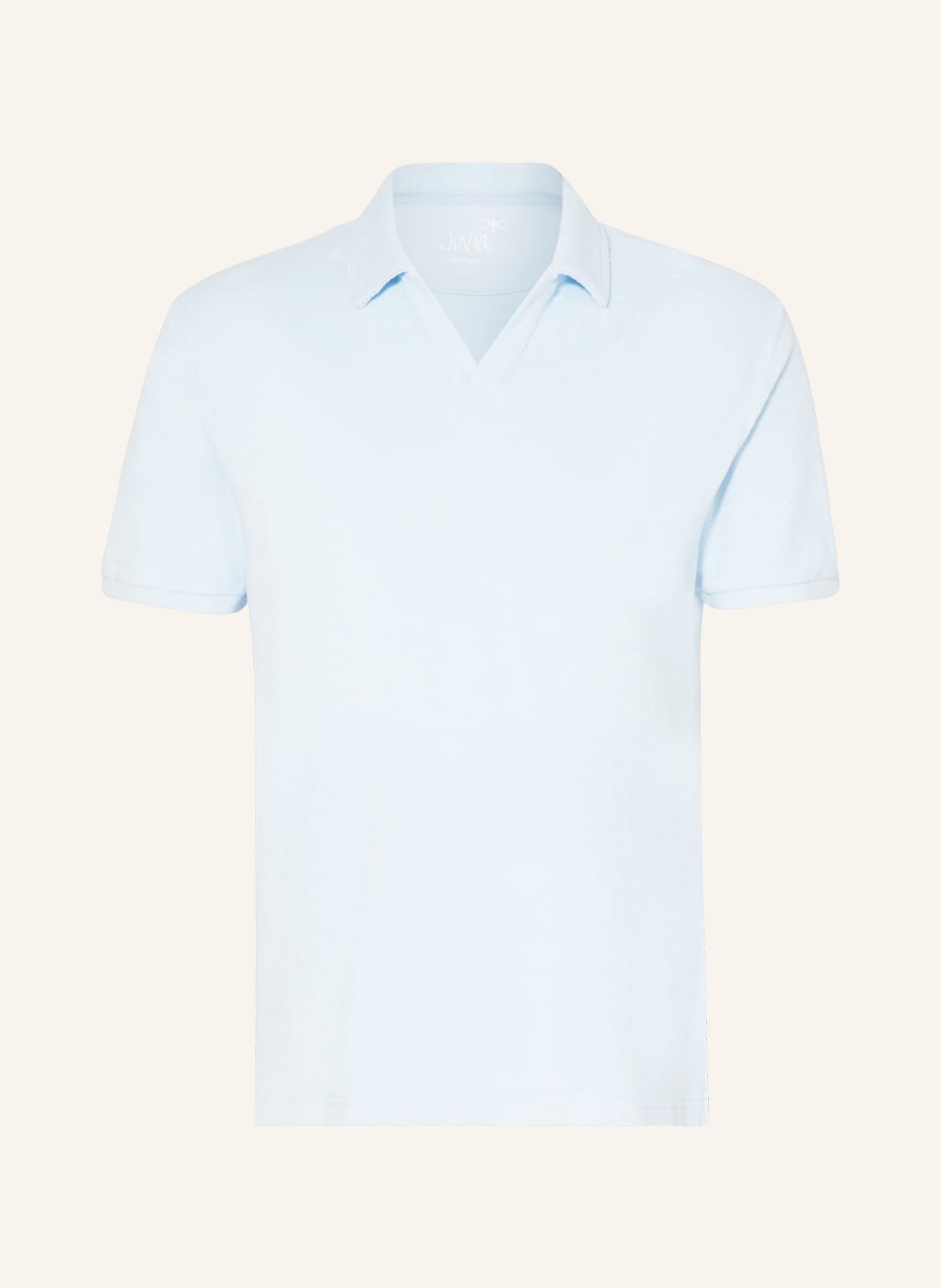 Juvia Frottee-Poloshirt blau von Juvia