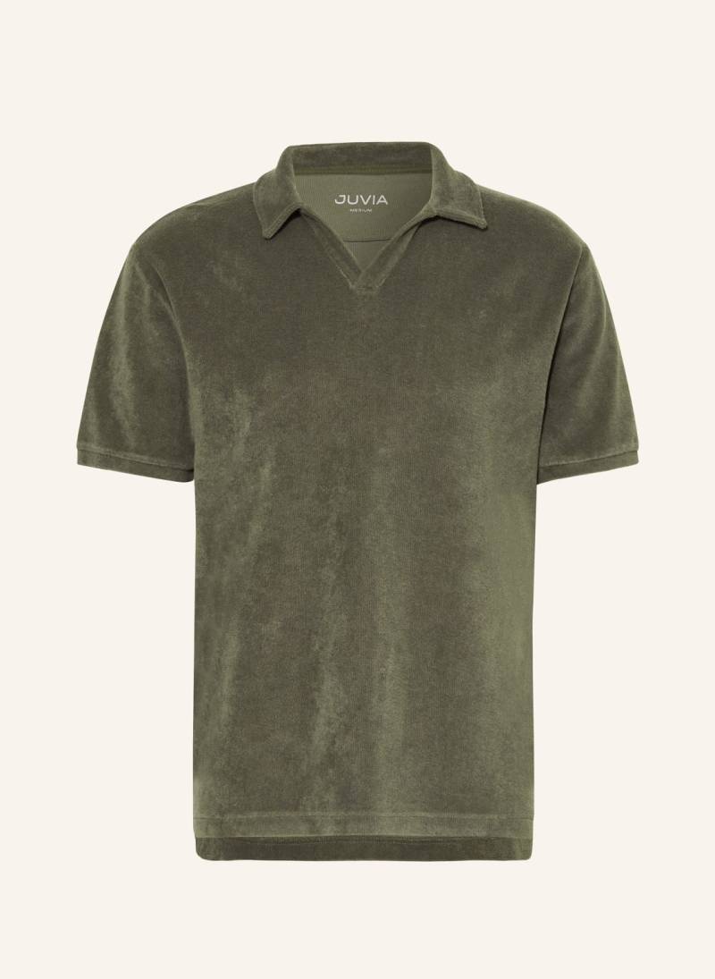 Juvia Frottee-Poloshirt gruen von Juvia