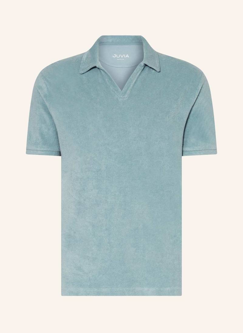 Juvia Frottee-Poloshirt gruen von Juvia