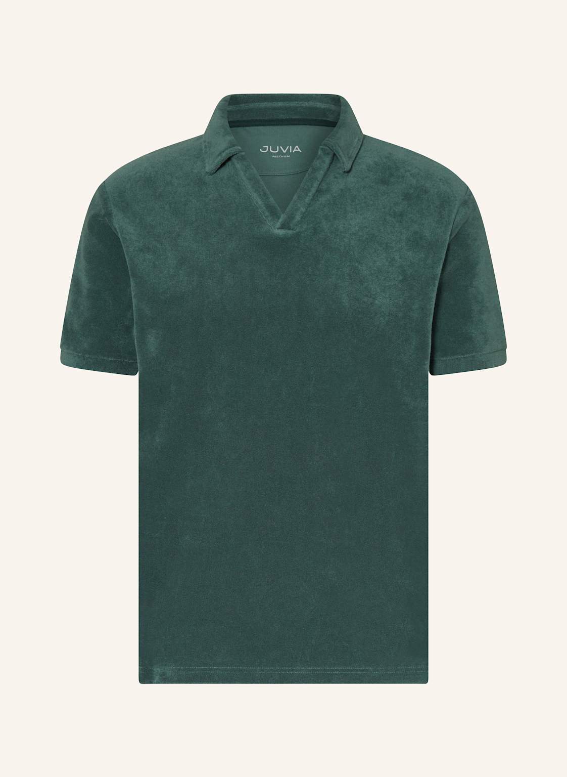 Juvia Frottee-Poloshirt gruen von Juvia