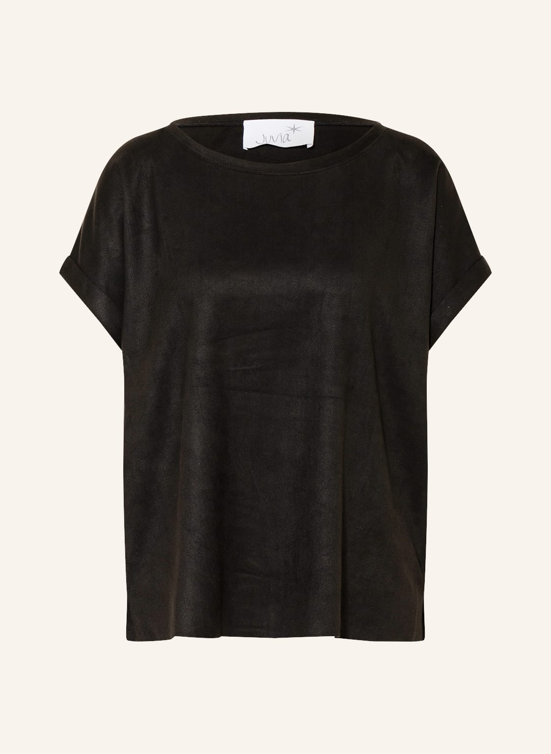 Juvia T-Shirt In Lederoptik schwarz Juvia T-Shirt In Lederoptik schwarz von Juvia