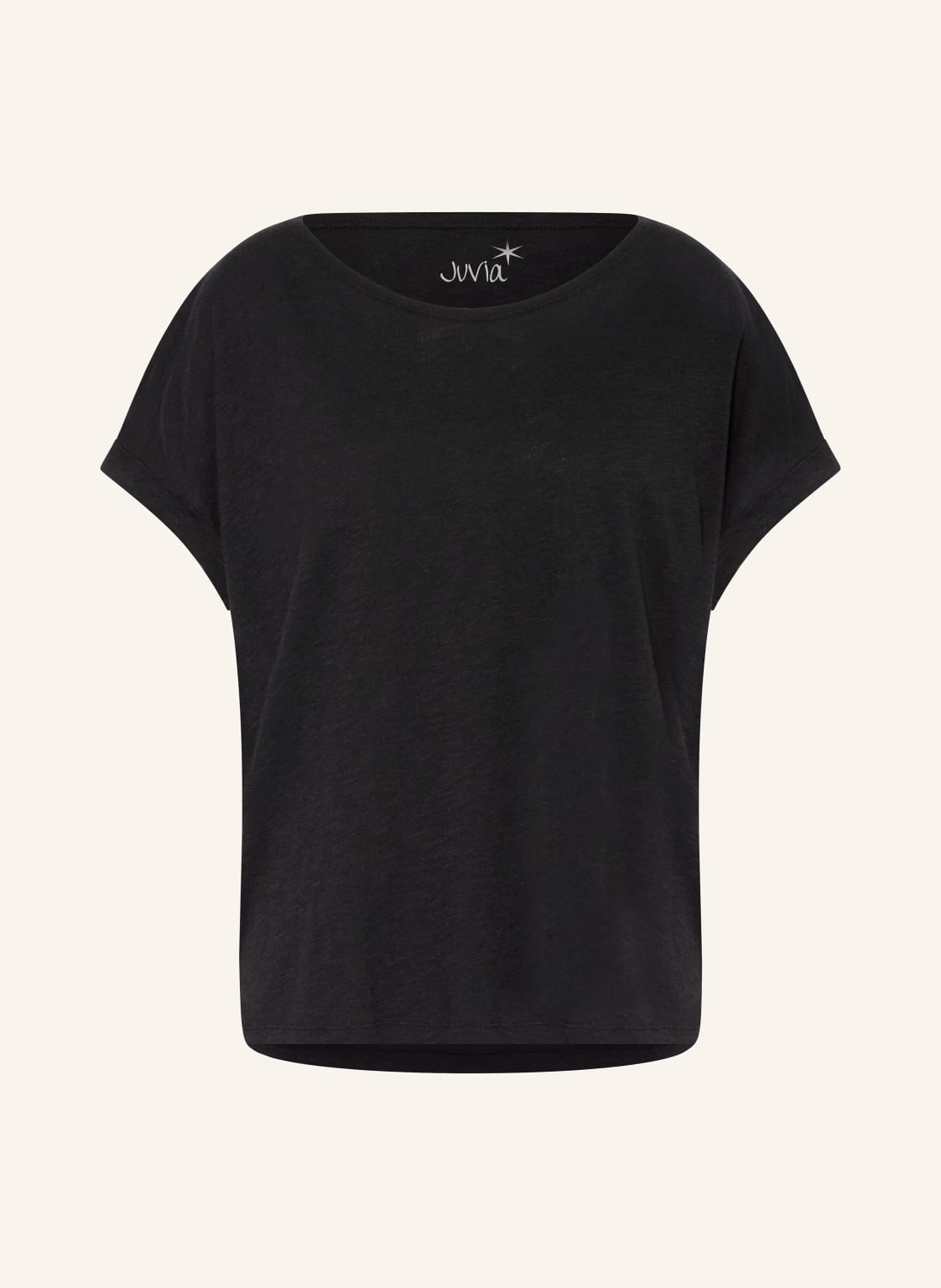 Juvia T-Shirt Slub schwarz von Juvia