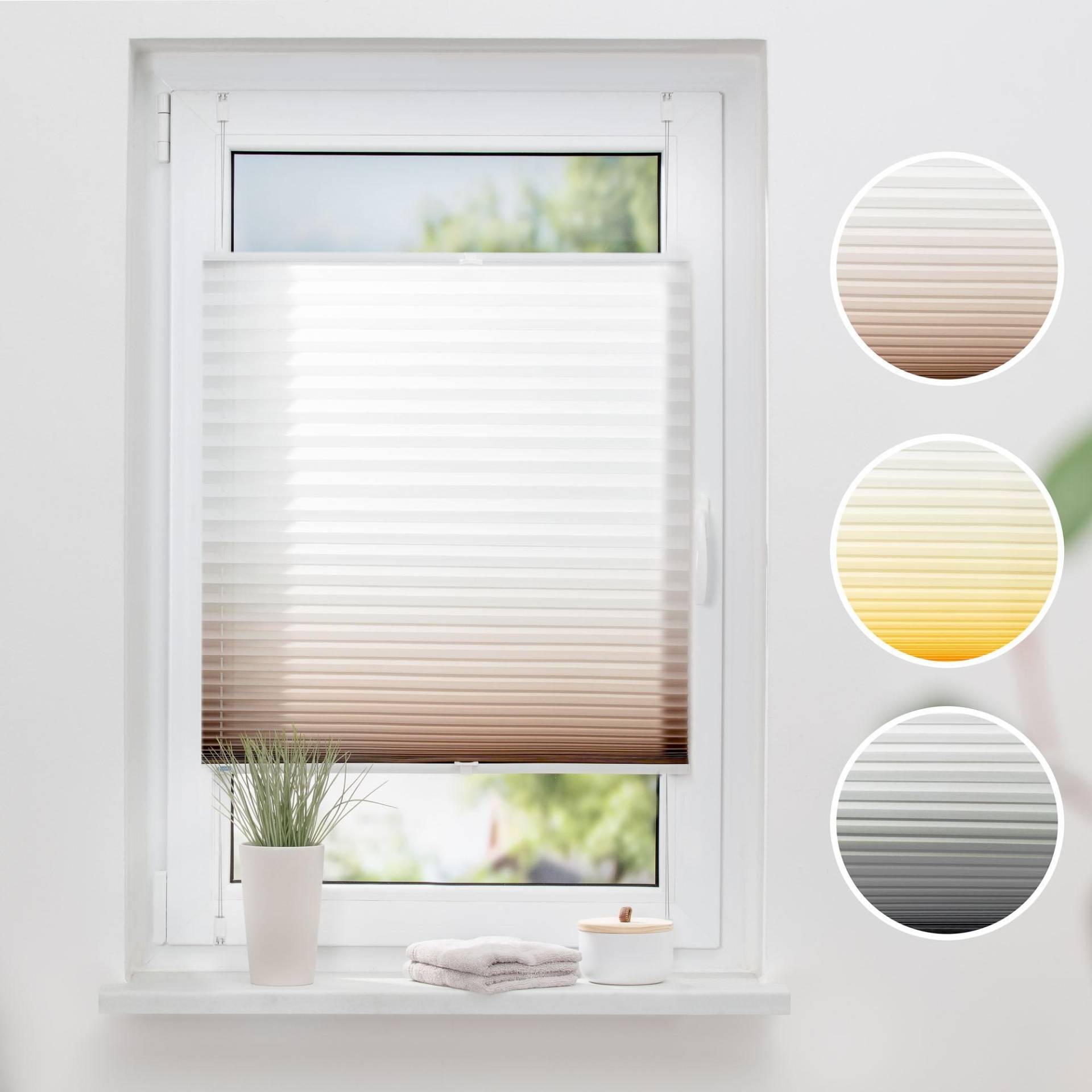 K-HOME Plissee »Farbverlauf«, Lichtschutz, ohne Bohren, verspannt K-HOME Plissee »Farbverlauf«, Lichtschutz, ohne Bohren, verspannt von K-HOME