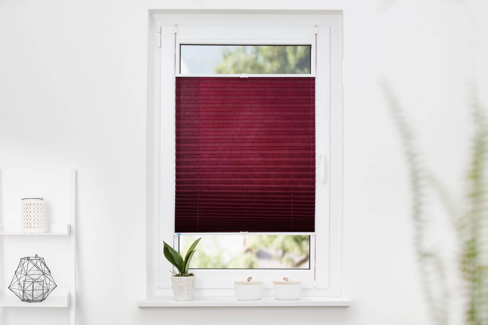 K-HOME Plissee »Klemmfix Pisa«, Lichtschutz, ohne Bohren, verspannt, Crushed-Optik K-HOME Plissee »Klemmfix Pisa«, Lichtschutz, ohne Bohren, verspannt, Crushed-Optik von K-HOME