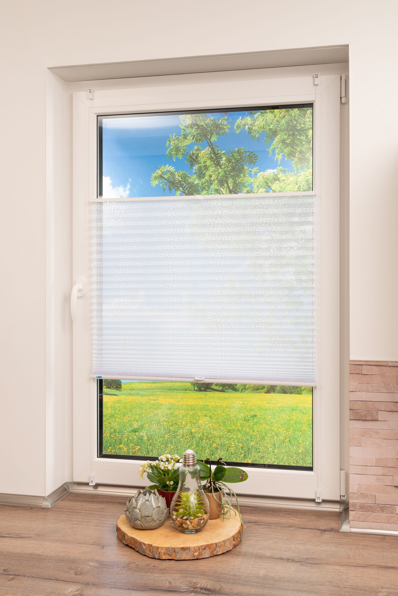 K-HOME Plissee »Klemmfix Pisa«, Lichtschutz, ohne Bohren, verspannt, Crushed-Optik K-HOME Plissee »Klemmfix Pisa«, Lichtschutz, ohne Bohren, verspannt, Crushed-Optik von K-HOME