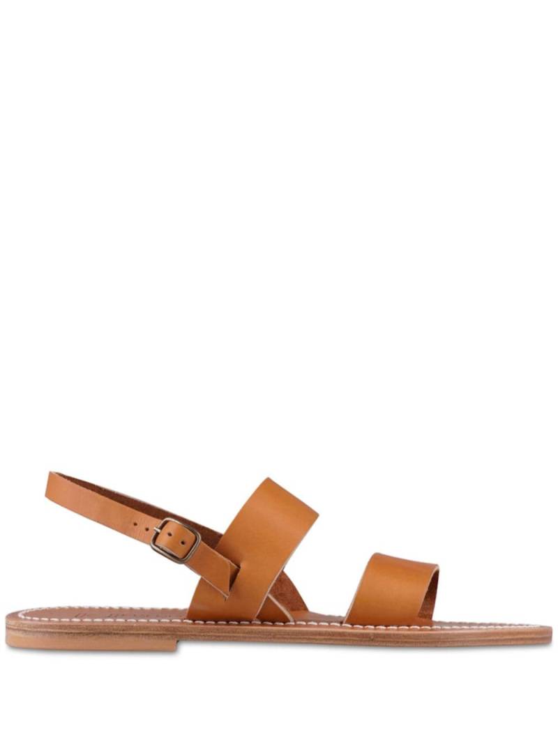 K. Jacques contrast-stitching leather sandals - Brown von K. Jacques