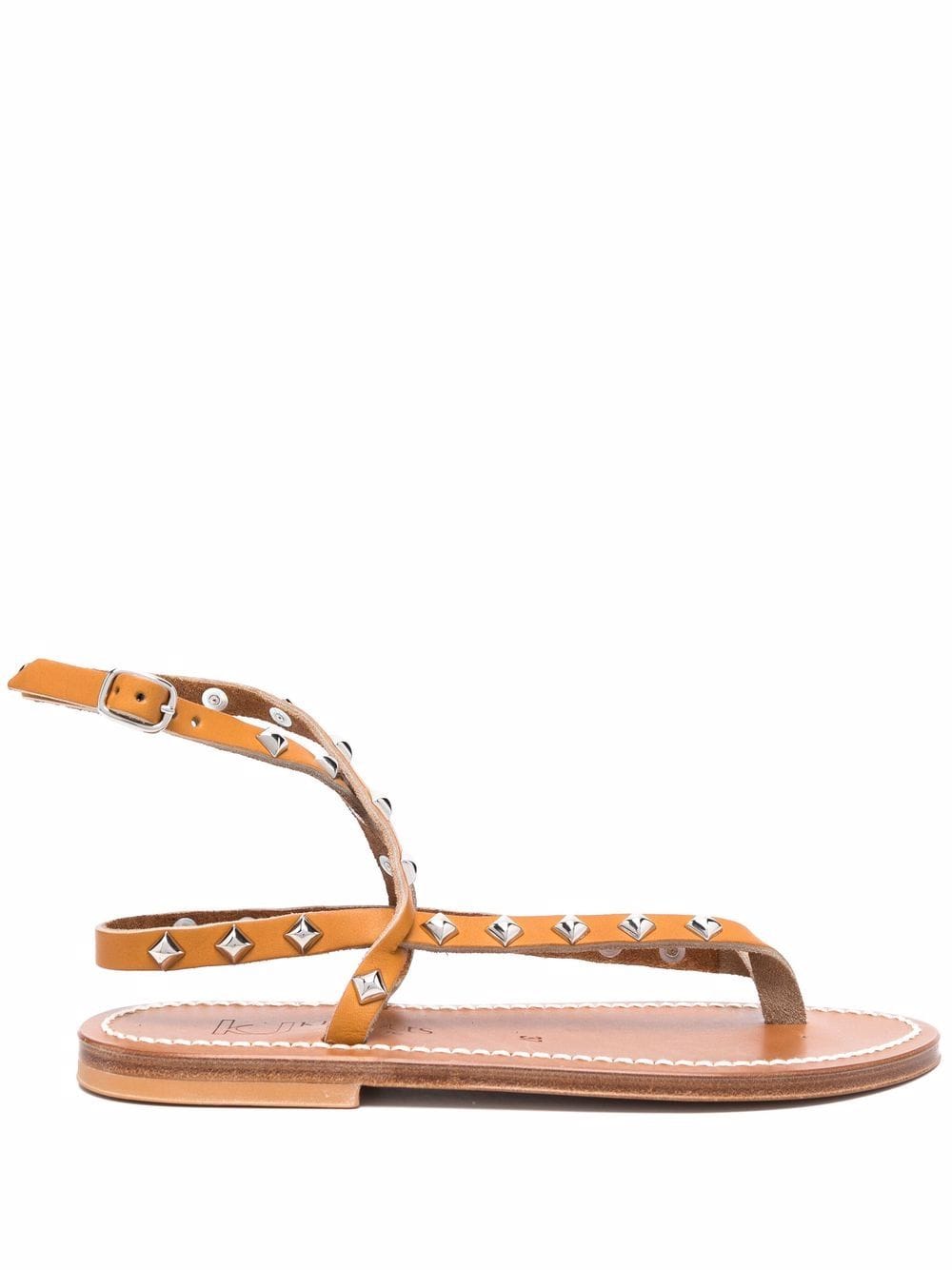 K. Jacques studded leather sandals - Neutrals von K. Jacques