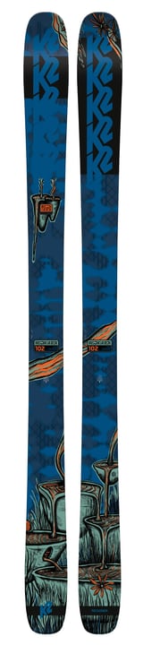 K2 Reckoner 102 inkl. Griffon 13 ID GW Freeskiing Ski inkl. Bindung dunkelblau von K2