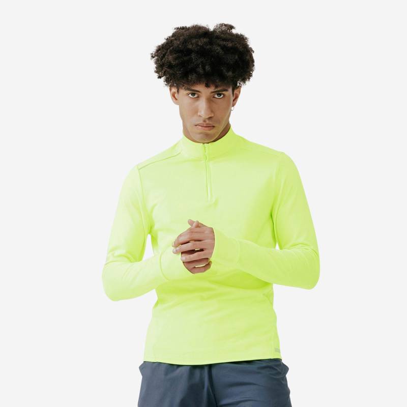 Langarmshirt - Run 100 Visibility Herren Gelb Bunt M von KALENJI