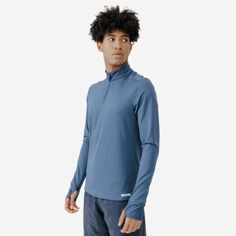 KALENJI - Langarmshirt RUN WARM, für Herren, Marine, Größe XL von KALENJI