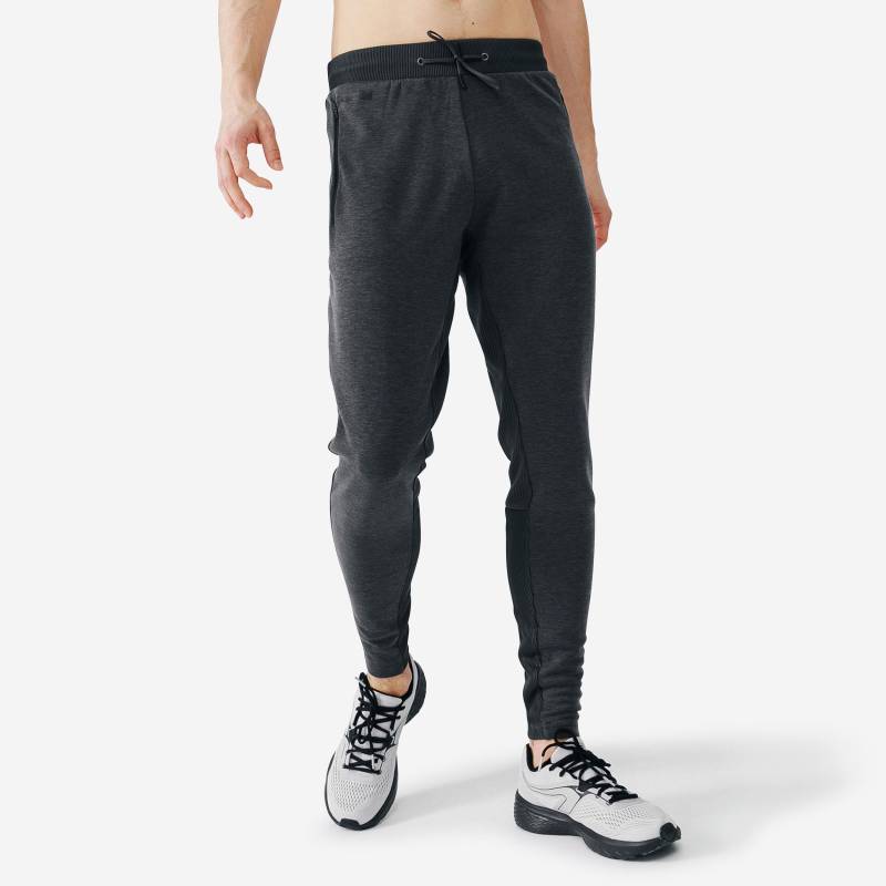 Sporthose - Run Warmplus Herren Platin grau XXL von KALENJI