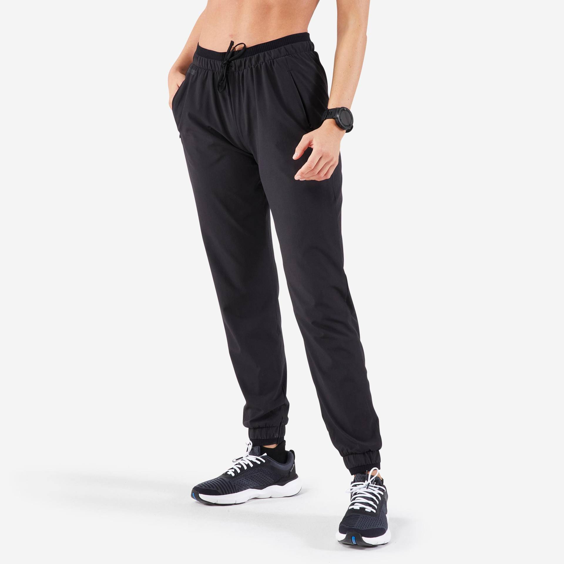 Sporthose - Run Dry Damen Schwarz Leicht 3XL von KALENJI