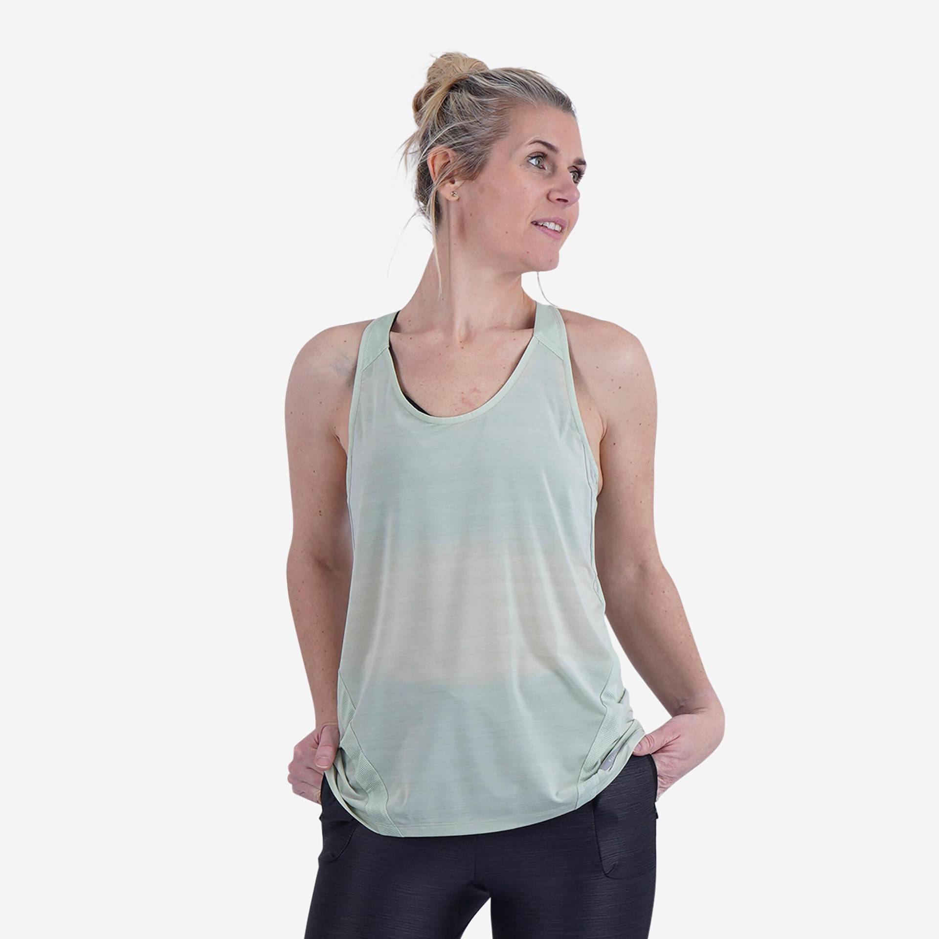 Tanktop - Run Light Damen Weiss  42 von KALENJI