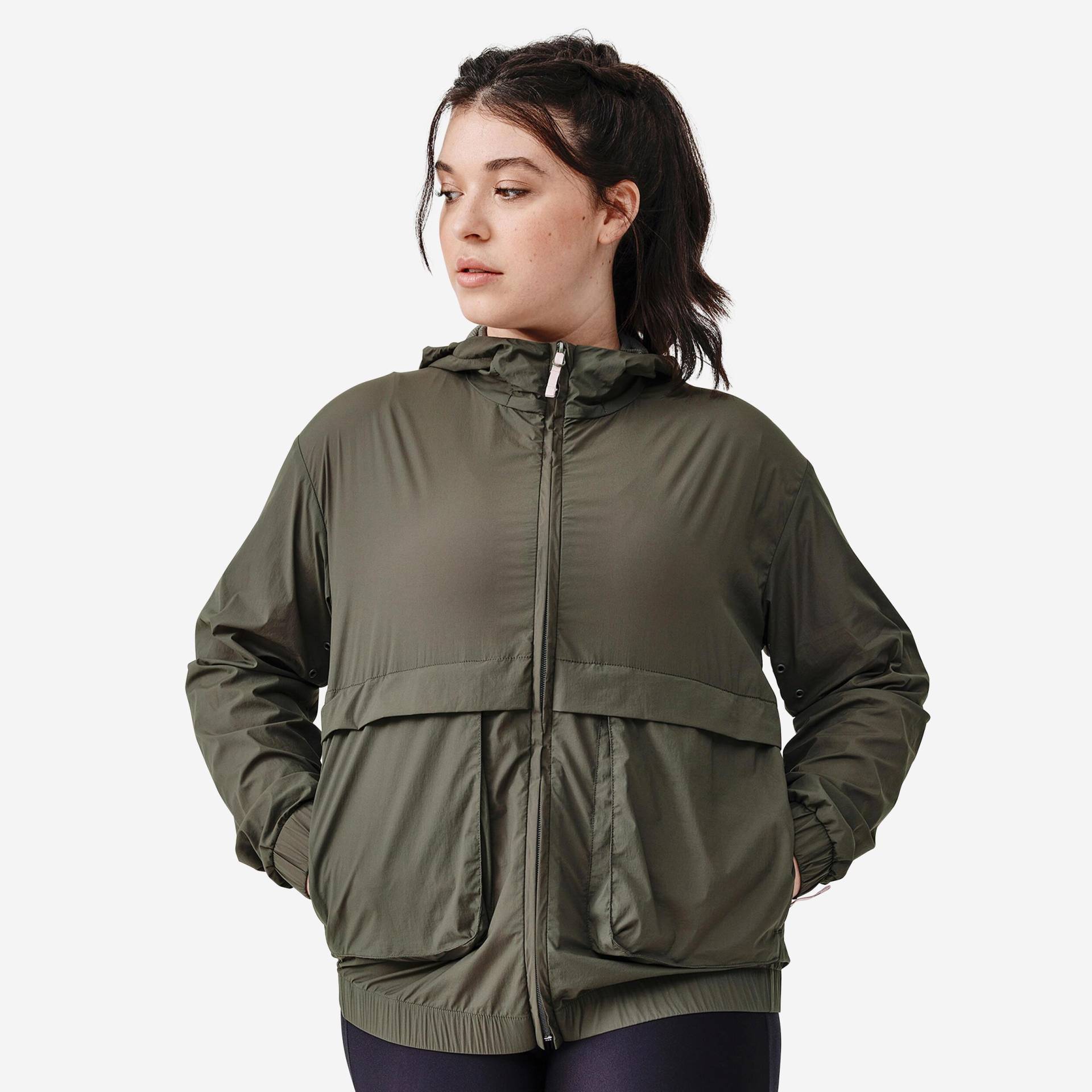 Windjacke - Run 500 Damen Mittelblau 38 von KALENJI