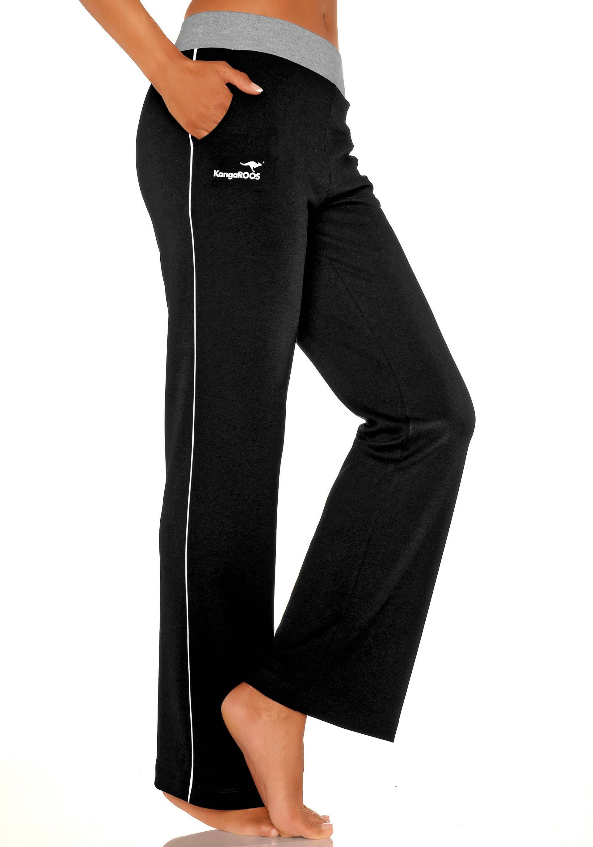 KangaROOS Relaxhose, mit breitem Bund, Loungewear, Loungeanzug von KangaROOS