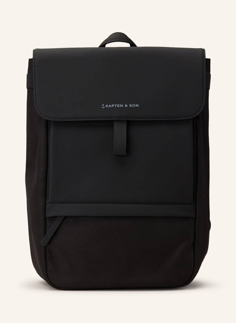 Kapten & Son Rucksack Fyn 14 L Mit Laptop-Fach schwarz von KAPTEN & SON