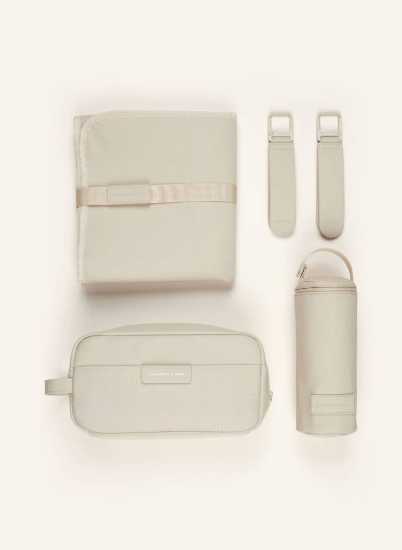 Kapten & Son Set: Wickeltasche Und Wickelunterlage beige von KAPTEN & SON