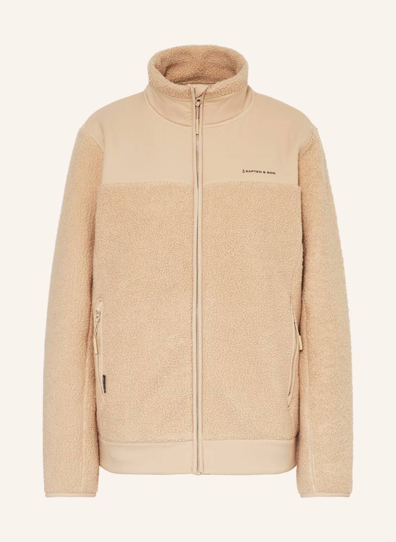 Kapten & Son Teddyfell-Jacke beige von KAPTEN & SON