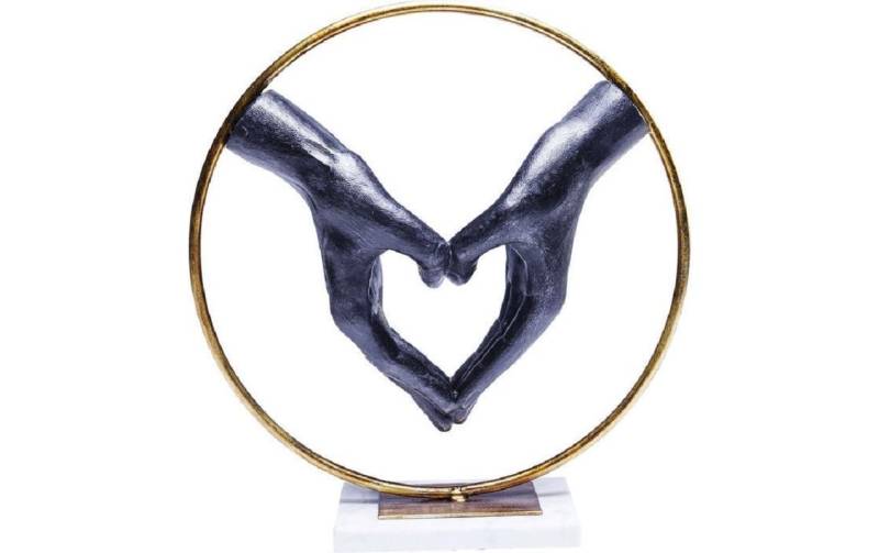 KARE Dekofigur »Elements Heart Hand, Polyresin, Marmor« von KARE