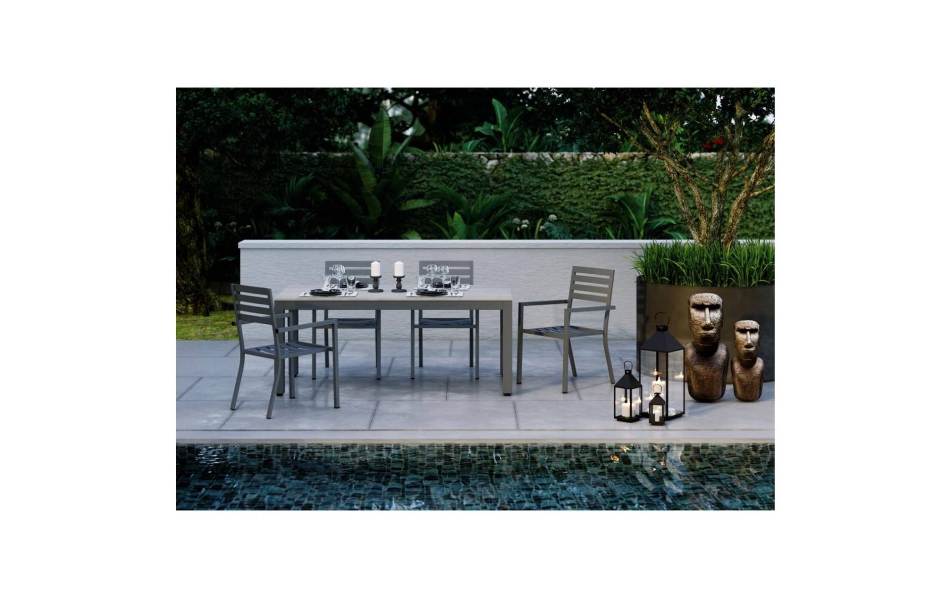 KARE Kerzenlaterne »Giardino 4-teilig, 71 cm, Schwarz« KARE Kerzenlaterne »Giardino 4-teilig, 71 cm, Schwarz« von KARE