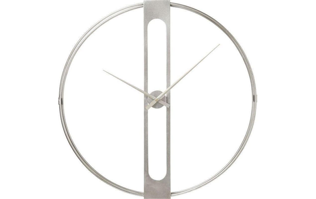 KARE Wanduhr »Wanduhr Clip Silberfarben,60 x 60 x 10 cm« von KARE