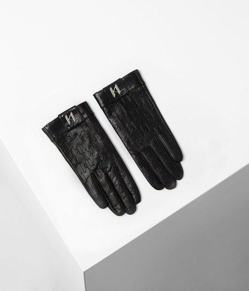 Karl Lagerfeld - Monograme Glove-l, für Damen, Schwarz, Größe L von Karl Lagerfeld