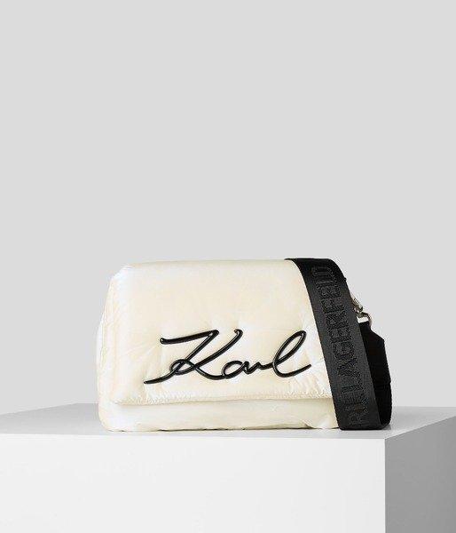 Karl Lagerfeld - K/signature Soft Md Shb-0, für Damen, Écru, One Size von Karl Lagerfeld