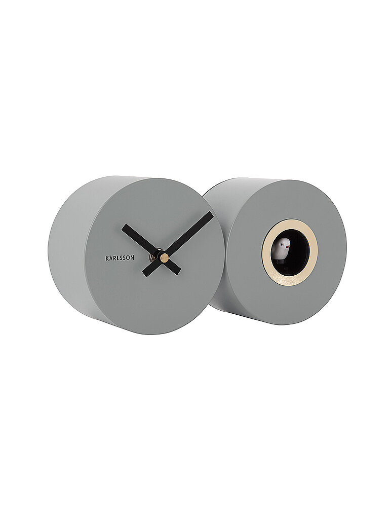 KARLSSON Wanduhr CUCKOO DUO Grey hellgrau KARLSSON Wanduhr CUCKOO DUO Grey hellgrau von KARLSSON