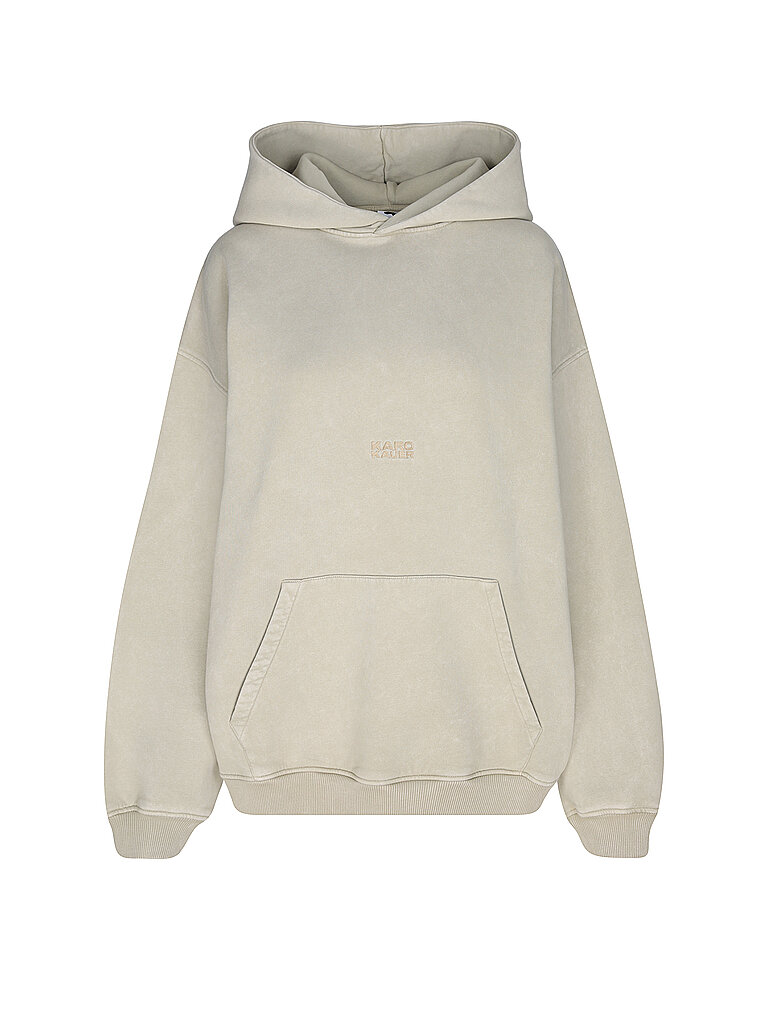 KARO KAUER Kapuzensweater - Hoodie beige | S von KARO KAUER