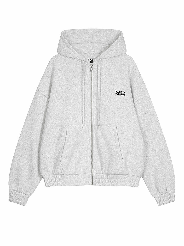 KARO KAUER Sweatjacke  grau | XS von KARO KAUER