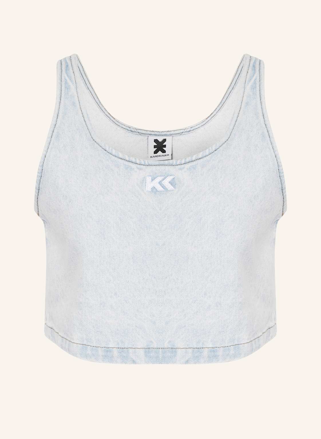 Karo Kauer Cropped-Jeanstop blau Karo Kauer Cropped-Jeanstop blau von KARO KAUER