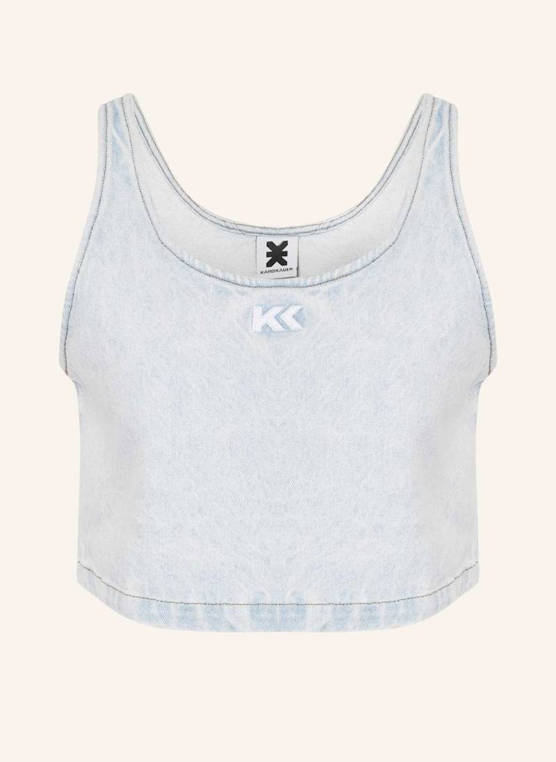 Karo Kauer Cropped-Jeanstop blau von KARO KAUER