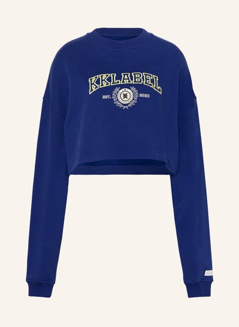 Karo Kauer Cropped-Sweatshirt blau von KARO KAUER