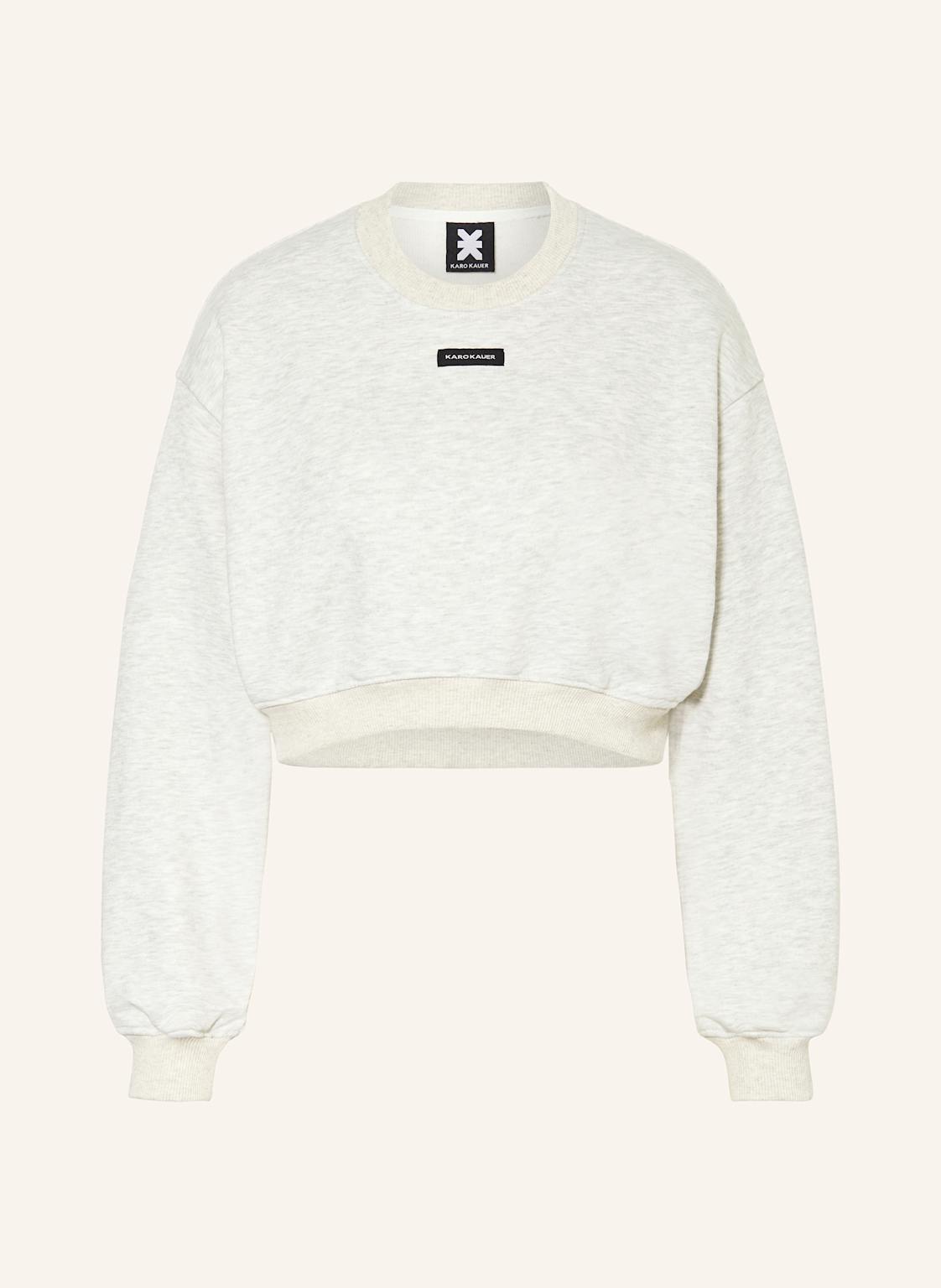 Karo Kauer Cropped-Sweatshirt grau Karo Kauer Cropped-Sweatshirt grau von KARO KAUER