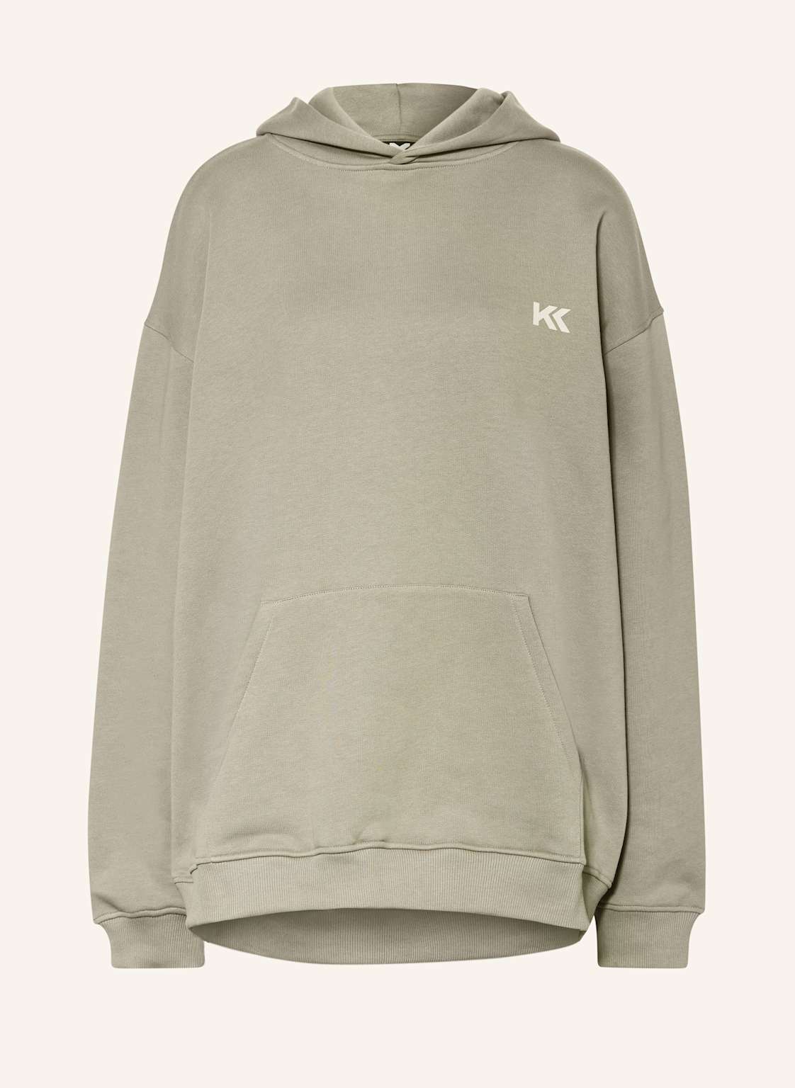 Karo Kauer Oversized-Hoodie grau