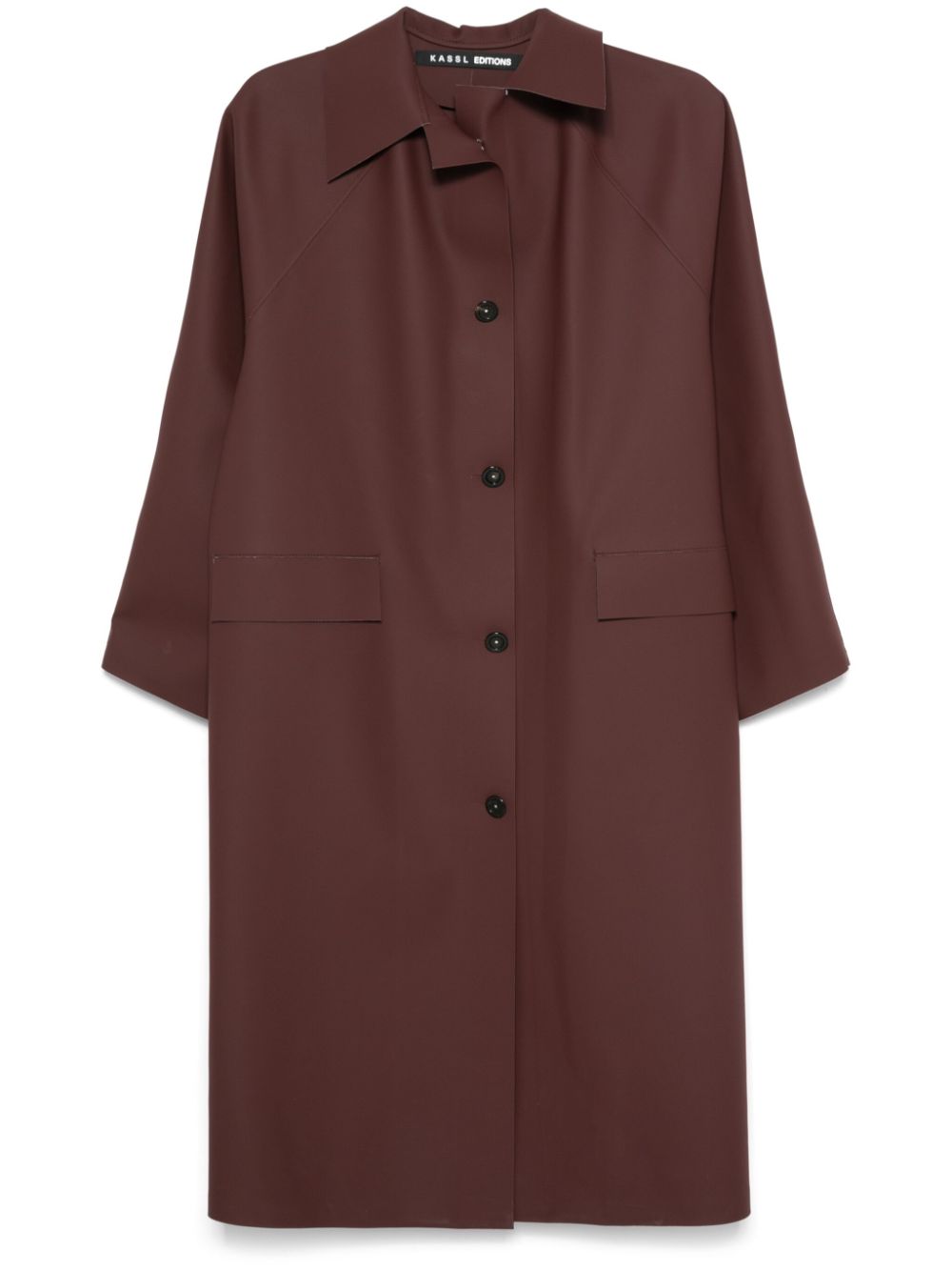 KASSL Editions Original Below Rubber trench coat - Red von KASSL Editions