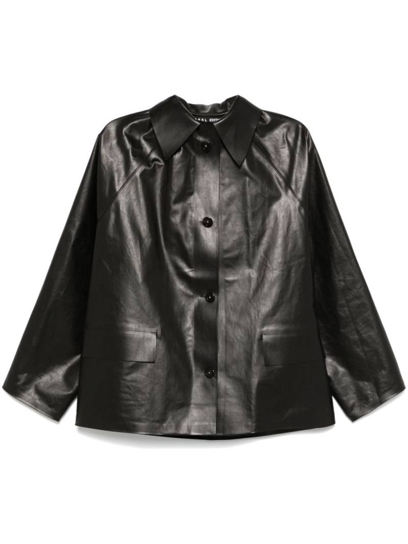 KASSL Editions coated jacket - Black von KASSL Editions