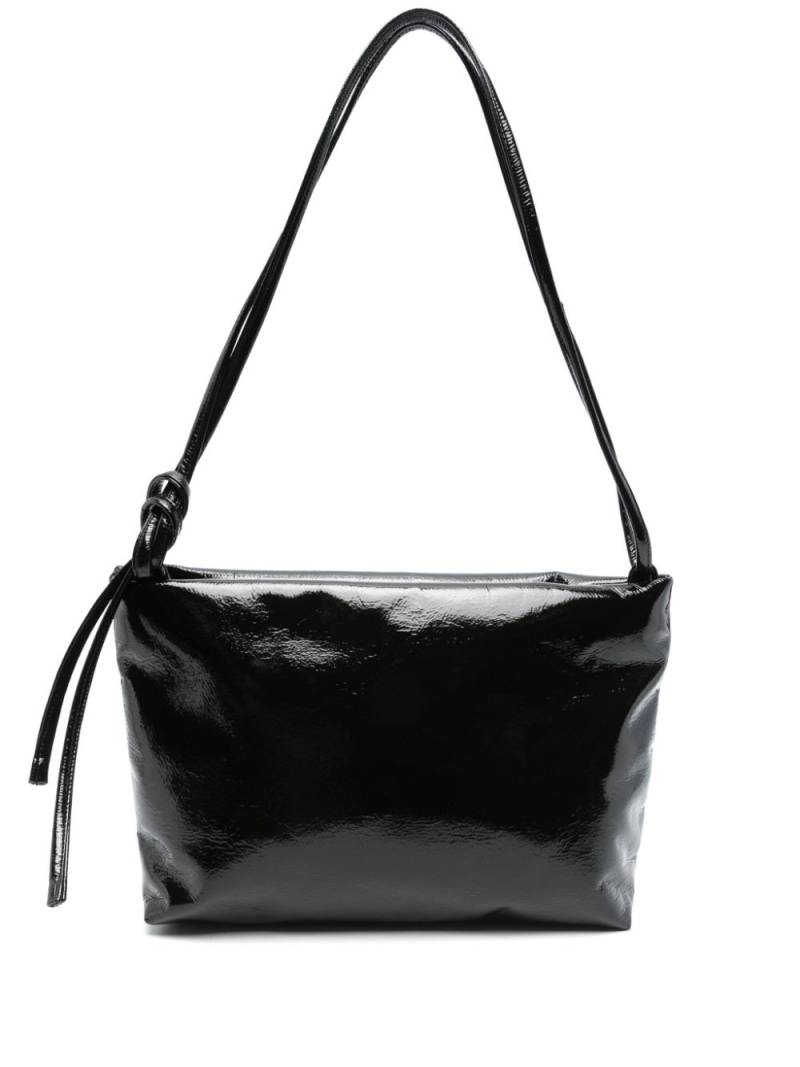 KASSL Editions loop lacquer shoulder bag - Black von KASSL Editions