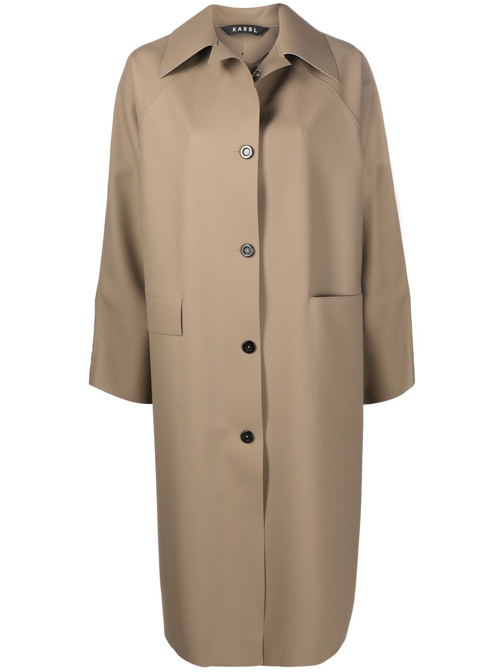 KASSL Editions single-breasted button coat - Neutrals von KASSL Editions