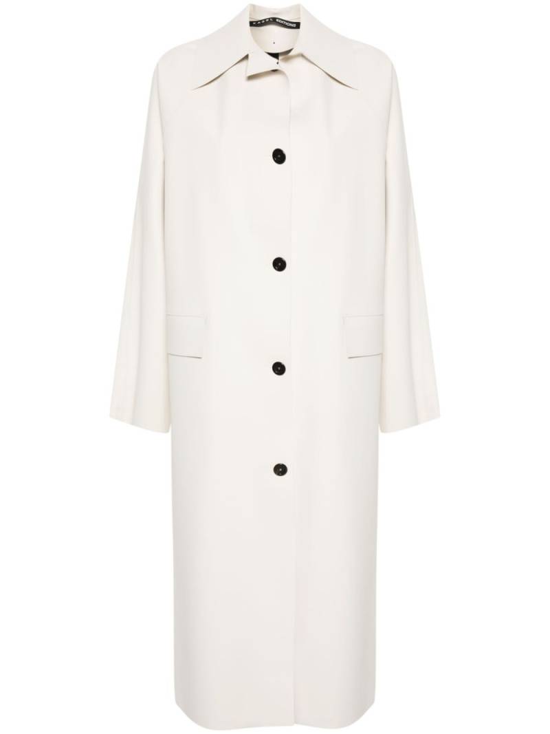 KASSL Editions single-breasted long coat - Neutrals von KASSL Editions